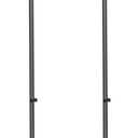 Pyle Universal Microphone Stand - Handheld Mic Compatible, Heavy Compact Base, Lightweight & Compact Design, 2.8 to 5 Ft Height Adjustable Clamp, Pivot Angle Clip, Home/Studio Use (Pair)