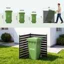 42" H x 38" W (2 Panels) Air Conditioner Fence Screen, Outdoor Privacy Screen Panels, Decorative Garden Fences for Hiding AC Units & Trash Cans, Patio Balcony Garden Decor