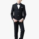 YuanLu Boys Suit for Kids Tuxedo Wedding Ring Bearer Outfit Boy Formal Suits 5 Piece Slim Fit Dresswear Suit Set, 3T