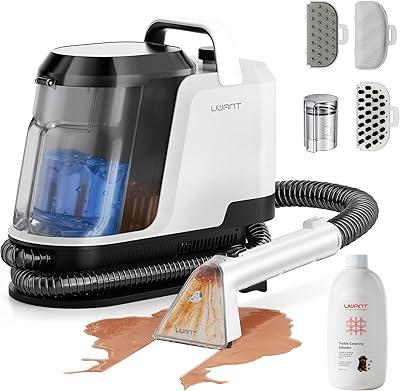 uwant Carpet Cleaner Machine 18Kpa Powerful Suction Upholstery Cleaner for Pet, Portable Carpet Cleaner with Cleaning Tools&Selfcleaning for Spot, Cars,Rug,Furniture