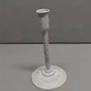 Antique Farmhouse Style Taper Candle Holder | 9 inch | Antique White Metal Distressed