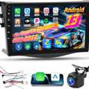 2+64G Car Stereo for Toyota RAV4 2007-2011 - Wireless Carplay & Android Auto - 9 Inch IPS Android Touchscreen Radio with WiFi, GPS Navigation, Equalizer, SWC, Mirror Link + AHD Backup Camera