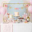Over The Table Rod Stand with Clamps - Adjustable Table Arch Stand, Metal Table Rod for Wedding, Birthday, Halloween, and Christmas Decorations (29"-97" Length, 26"-42" Tall, Gold)