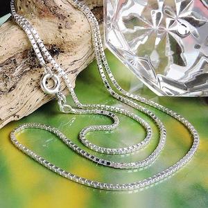 Delicate Chain Necklace 925 Silver 925 Pendant Chain Length 60 cm Width 1 mm Fine Silver 925/1000 Diamond, 925 Sterling Silver, Diamond