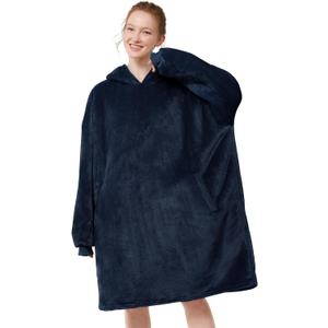 LetsFunny Blanket Hoodie,Oversized Wearable Sherpa Fleece Blanket Sweatshirt,Super Soft Warm Cozy with Giant Pocket,Gifts for Women Men Adults Teenagers Kids, One Size Fits All