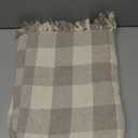 Americanflat 50x60 Throw Blanket - Soft and Breathable Cotton Throw Blanket for Couch, Bed, Chair - Decorative Blankets Perfect for Home, Office, or Outdoor Use - Cream and Beige Plaid Design