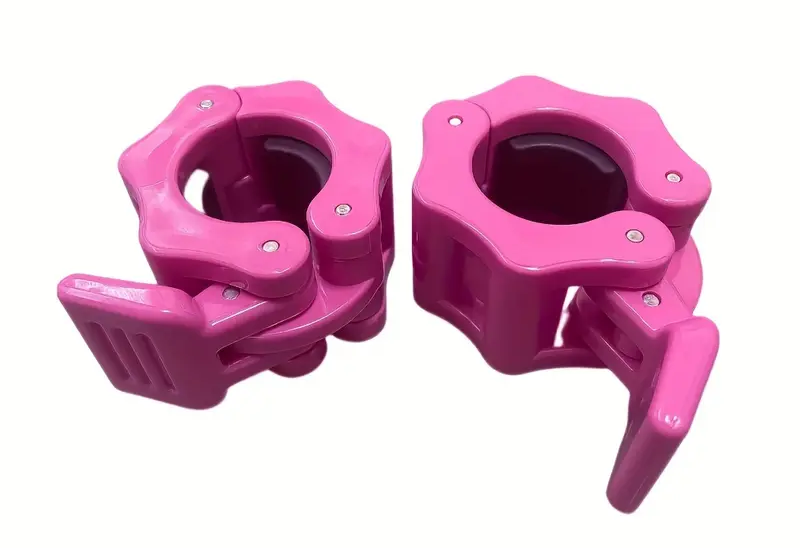 1 Inch Barbell Clamps - Quick Release Pair of Locking 1'' Diameter Standard Bar Weight Plates Collar Clips for Workout Weightlifting Fitness Training Bodybuilding