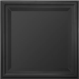 WOWSTAR 12-Pack 24"x24" Drop Ceiling Tiles, Waterproof Glue up Ceiling Panels, Black
