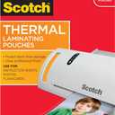 Scotch Thermal Laminating Pouches Premium Quality, 5 Mil Thick for Extra Protection, 100 Pack Photo Size Laminating Sheets, Our Most Durable Lamination Pouch, 5 x7 inches, Clear (TP5903-100)