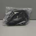 Birthday Gifts for Women, Personalized Makeup Bag with Handle, Initial Double Layer Cosmetic Bag with Makeup Brush Organizer, PU Leather Travel Toiletry Bag, Gifts for Friends Female Mom (Black)