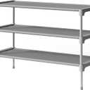Kitsure Shoe Rack - Premium Non-Woven Shoe Rack Shelf, Shoe Organizer for Closet, Entryway, Garage & Corridor, Sturdy & Durable Long Stackable Shoe Shelves, Medium, Grey
