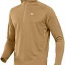 NORTHYARD Men's Running Shirt Long Sleeve Quarter Zip Pullover Moisture Wicking Quick Dry Athletic Workout Shirts L