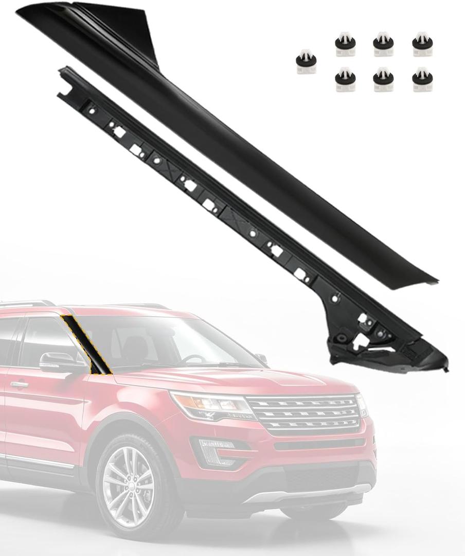 Windshield Trim Molding A-Pillar Fit for 11-19 Ford Explorer BB5Z7803144AA