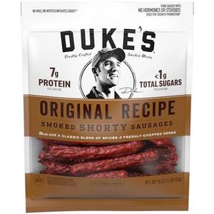 Duke's Pork Original Smoked Shorty Sausages, 7g Protein Per Serving, Great for Charcuterie Boards, 16 oz. Pack of 8 By DEC 27 2025