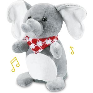 TOY Life Baby Toys for 6-12 Months, Newborn Baby Musical Talking Toys Talkback Plush Elephant, Infant Toy for Babies 12-18 Month, Stuffed Aminal for Toddler, Christmas Birthday Gifts for Grandkids