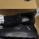 Skechers Men's Go Walk Flex Hands Up Hands Free Slip-Ins Sneaker, Black/Black, 16 X-Wide