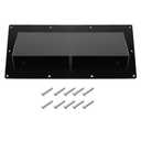 TonGass RV Range Hood Vent Cover for Camper, RV Exhaust Side Stove Vent Cover Replacement for Trailers & Motorhomes, Includes 10 Screws - Black