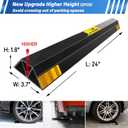 ROBLOCK (New Upgrades) 24" 2 Pcs Heavy Duty Parking Aid for Garage Walls, Parking Gadgets Protects Car, Parking Stopper Easy to Install 2 Packs, 24" L x 3.7" W x 1.8" H