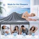 King Size Cooling Blanket for Hot Sleepers - Lightweight Breathable Cool Cold Blanket - Keep Cool for Night Sweats, Soft Thin Ice Blankets for Bed Couch Sofa, (Dark Gray, 90"x108")