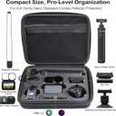 PellKing Selfie Stick & Carrying Case 2 in 1 Kit for DJI Osmo Nano, 16.14in Selfie Stick Tripod with Magnetic Quick Release Mount, Portable Hard Case, Vlog & Travel Essential for DJI Osmo Nano