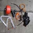 35FT Drain Auger Dual-purpose Mode Drain Snake Tool,Professinal Plumbing Snake Dual-Purpose Mode Drain Snake Tool