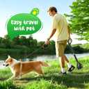 27.5" Dog Pooper Scooper, Pooper Scooper for Large, Medium, Small Dogs, Easy Single-Hand Operation, No More Bending, High-Strength Material, Suitable for Yard, Sand, Grass, and Gravel