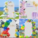 Metal Arch Backdrop Stand 7.2FT Gold Wedding Balloon Arched Backdrop Stand Square Arch Frame for Birthday Valentines Day Party Bridal Baby Shower Ceremony Decoration