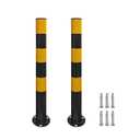Safety Bollard Post, Heavy Duty Steel Traffic Bollard with Anchor Bolts
30 Inch Yellow Parking Barrier Post for Driveways, Parking Lots, Sidewalks, Storefronts & Traffic Control 2-Pack