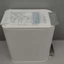 Cesun Small Bathroom Trash Can with Lid Soft Close, Step Pedal, 5 Liter / 1.3 Gallon Stainless Steel Garbage Can with Removable Inner Bucket, Waste Basket for Bathroom, Bedroom (White)