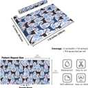 CRE8TIVE Black Blue Cat Wallpaper Stick and Peel Cute Kitten Cat Paw Print Wallpaper for Kids Nursery Wallpaper 12"x118" Adhesive Blue Contact Paper Removable Animal Wallpaper for Bedroom Bathroom