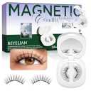 BEYELIAN Magnetic Eyelashes with Applicator Kit, Upgrade Soft Magnetic Lashes Reusable False Eyelashes Natural Look, No Glue Needed Eyelashes for Daily Work Magic-35(Lightweight & Comfortable)