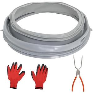 WPW10381562 WFW9050XW00 Door Boot Seal Compatible with Whirlpool Amana Lnglis Maytag Washer, Front Load Washer Door Gasket Seal Fit WFW9150WW00 WFW9150WW01 WFW9250WW01 W10381562 W10300559 W10290499