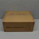 Metal Arch Backdrop Stand and Cover Set  3 Gold Frames (7.2ft, 6ft x2) with White Wrinkle-Free Spandex Covers, Water Weights, Bags & Case  Wedding, Birthday, Baby Shower, Party Decor