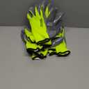 Boss Men's High Visibility Nitrile Coated Work Gloves, 8-Pack, High Dexterity, Enhanced Grip, Abrasion Resistant, Water Resistant, Large, Green/Black, (B31211-L5P)