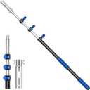 Pool Pole,Extension Telescoping Pole for Swimming Pool Cleaning Poles,Telescopic Heavy Duty Aluminium Alloy (12 FT)