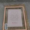 Gold Floating Frames, Vintage 5x7 Triple Folding Picture Frame, Hinged Glass Picture Frames with Three Opening for Artwork Photo Stand on Tabletop