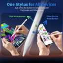 iPhone iPad Pencil for iOS & Android Touch Screens, New Designed 15 Mins Fast Charge Universal Stylus Pen for Apple iPad Pro, Air, Mini, (Palm Rejection) iWatch, iPhone, Samsung, Tablet All Devices