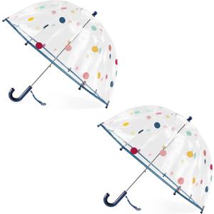 RONIARE Kids Clear Bubble Umbrellas for Rain Dome Windproof Umbrella for Kid Girls and Boys