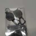 MNGARISTA 2-Pack Retractable Badge Holder, Heavy Duty Carabiner Keychain, Tactical ID Card Holder with 31.5" Retractable Badge Reel, Black