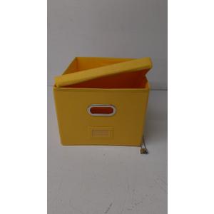 Snap-N-Store Vinyl Record Storage Box - 18" - 1 Pack - Yellow