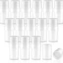 15 Pcs Clear Deodorant Containers Plastic Empty Filling Stick Tube Deodorant Bottles for DIY Cosmetic Lotion Bar Crayon - 30ml/1oz