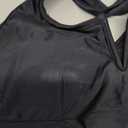 AI'MAGE Womens Bikini Set 2025 High Waisted Two Piece Swimsuit Sporty Cutout Bathing Suit (Medium, Black)