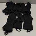 Hungdao 12 Pcs Christmas Stockings Mini Knitted Xmas Stockings Bulk 8.3 Inch Rustic Socks Double Sided Fireplace Hanging Vintage Socks for Family Christmas Decorations (Black)