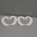 moonoom 4Pcs Hanging Closet Rod Support,3/4 Closet Shelf Rod Holder,Sturdy J-Shaped Closet Brackets for Hanging Clothes,Cabinets Storage and Curtain