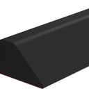Duzzy 39 Inch Collapsible Shower Water Dam, Shower Threshold Water Stopper Barrier and Retention System and Keeps Water Inside Threshold Dry and Wet Separation, Suitable for Bathroom & Kitchen (Black)