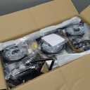 3 Pack Black Pendant Lights for Kitchen Island, 1-Light Farmhouse Metal Pendant Light Cage Kitchen Hanging Light Fixtures with Clear Glass Shade for Dining Room, Entryway, Hallway, Foyer