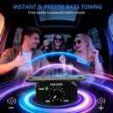 Universal Bass Control Knob, 11.48ft Extension Copper Core Cable with 4-Pin Subwoofer Volume Control, Easy Install,Compatible with Car Amplifier