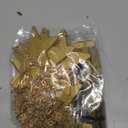 Mkono Hanging Photo Display Boho Decor Wooden Stars Garland with Metal Chains, Pictures Cards Holder with 25 Wood Clips, Wall Art for Christmas Living Room Bedroom Dorm Decor, Teen Girls Gift, Gold (Large)