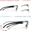 Anti-fog Safety glasses Industrial Goggles with Clear Wrap-Around Lenses, Shooting Safety glasses with Anti-Scratch UV400 protection Eyeglasses, Adjustable