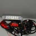 10L0L Deluxe Golf Cart Light Kit for Club Car Precedent 2004-2019, 12V Street Legal Light Kit with Headlight Taillight Turn Signals Switch Horn Brake Pad Hazard Lighting Function
